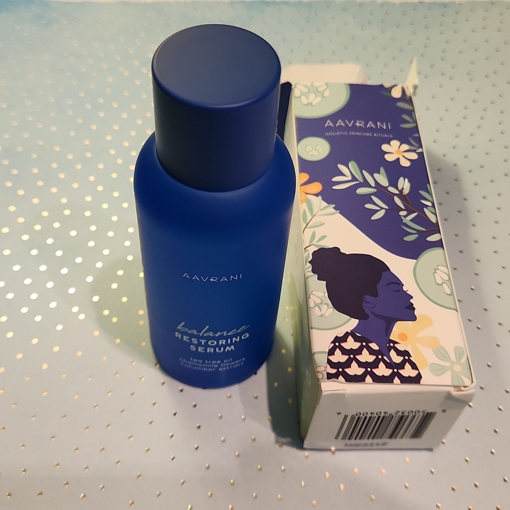 Aavrani Balance Restoring Serum - NEW IN BOX!!! Made w/ tea tree oil, chamomile,